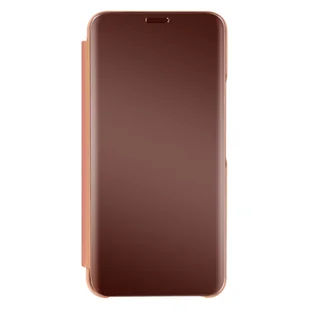 Etui Folio Clear View do Galaxy S22 z obsługą wideo Flap Mirror w kolorze różowego złota - Etui i futerały do telefonów - miniaturka - grafika 1