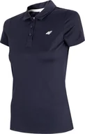Bluzki damskie - Koszulka damska funkcyjna 4F granatowa H4L21 TSDF080 31S-XL - miniaturka - grafika 1