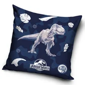Pościel dla dzieci - Poszewka 40x40 dekoracyjna MIĘKKI VELVET dla dziecka Jurassic Park T-rex - miniaturka - grafika 1