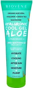Żel do ciała Biovene Hyaluronic Cool Gel Aloe Super-Soothing Gel Face y Body 200 ml (8436575094892) - Balsamy i kremy do ciała - miniaturka - grafika 1
