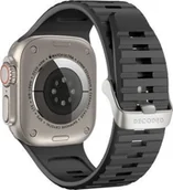 Akcesoria do smartwatchy - Decoded Decoded Ultra Traction - silikonowy pasek do Apple Watch 49/45/44/42 mm Gen 1-9 - SE (black) - miniaturka - grafika 1