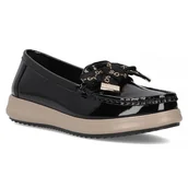 Półbuty damskie - Skórzane półbuty damskie Filippo DP6457/25 BK BK - miniaturka - grafika 1