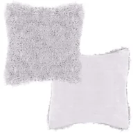 Poszewki na poduszki - Poszewka Włochacz Dekoracyjna Puchata 40x40 Szara - miniaturka - grafika 1