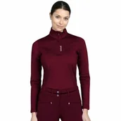 Koszulki jeździeckie - Spooks Bluzka termoaktywna damska MAIRAH THERMO SHIRT - berry - miniaturka - grafika 1