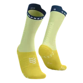 Skarpetki kolarskie - COMPRESSPORT Skarpetki rowerowe PRORACING SOCKS V4 BIKE elf yellow/blues - miniaturka - grafika 1