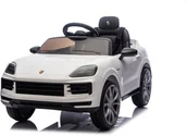 Pojazdy elektryczne dla dzieci - Białe Porsche Cayenne 12V Licencjonowane Autko na Akumulator dla Dzieci EDUKAMP - miniaturka - grafika 1