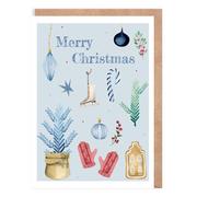 Kartki okolicznościowe i zaproszenia - Kartka Boże Narodzenie Merry Christmas eko K132 Nowa - miniaturka - grafika 1
