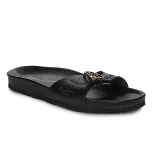 Pepe Jeans Klapki Damskie Czarne-38 - Klapki i japonki damskie - miniaturka - grafika 1