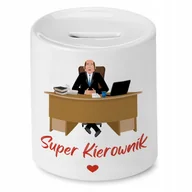 Skarbonki - SKARBONKA DLA KIEROWNIKA SUPER KIEROWNIK PREZENT z Nadrukiem ze Zdjęciem - miniaturka - grafika 1
