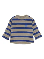 Kaftaniki dla niemowląt - Noppies Koszulka w kolorze beżowo-niebieskim - miniaturka - grafika 1