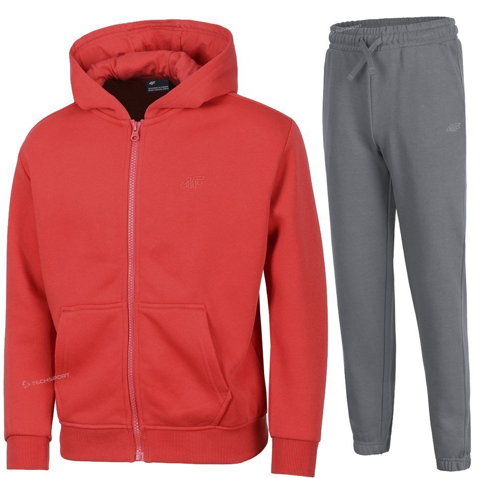 4F OCIEPLANY CHĹOPIÄCY DRES KOMPLET BLUZA ROZPINANA SPODNIE / rozm 164