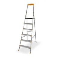 Drabiny - Drabina jednostronna aluminium 6 stopniowa MAX - miniaturka - grafika 1