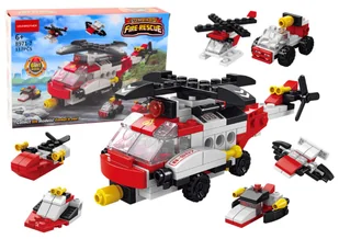 Klocki Konstrukcyjne Helikopter 6w1 Zestaw DIY Pojazdy 117 ele. - Klocki - miniaturka - grafika 1
