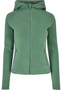 Urban Classics Damska bluza z kapturem z polaru, zapinana na zamek błyskawiczny, Salvia, 4XL - Bluzy damskie - miniaturka - grafika 1