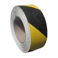 Taśmy klejące - Taśma antypoślizgowa, żółty-czarna, 100mm/18m - miniaturka - grafika 1