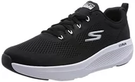 Trampki męskie - Skechers Męskie trampki 220324 BKW, czarne tekstylne/czarne syntetyczne/białe wykończenie, rozmiar 7,5, Czarna tkanina czarna syntetyczna biała wykończenie, 41.5 EU - miniaturka - grafika 1