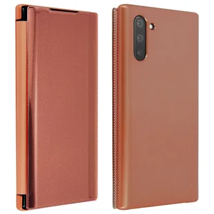 Etui z klapką Samsung Galaxy Note 10 Półprzezroczyste, sztywne, cienkie i lekkie z klapką Różowe złoto - Etui i futerały do telefonów - miniaturka - grafika 1