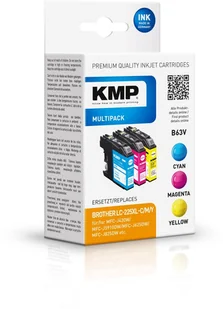 KMP B63V nabój z tuszem 3 szt. Zamiennik Wysoka (XL) wydajność Cyjan, Purpurowy, Żółty - Tusze zamienniki - miniaturka - grafika 1