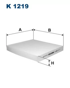 Filtr Kabinowy Filtron K 1219 - Filtry kabinowe - miniaturka - grafika 1