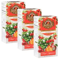 Herbata - BASILUR Fruit Infusions Owocowa herbata bezkofeinowa z aromatem żurawiny i cytryny 25x2g x3 - miniaturka - grafika 1