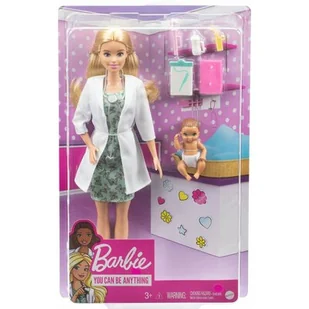 Mattel Brb Kariera Pediatra Lalka Gvk03 Wb4 - Lalki dla dziewczynek - miniaturka - grafika 1
