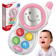 Zabawki interaktywne dla dzieci - ﻿WOOPIE BABY Telefonik Interaktywny Komórka z Dźwiękami - miniaturka - grafika 1