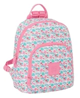 Plecaki - Safta MOOS KWIATY - Mini plecak do codziennego użytku, idealny dla dzieci w różnym wieku, wygodny i wszechstronny, jakość i wytrzymałość, tkanina nadająca się do recyklingu, 25 x 13 x 30 cm, kolor - miniaturka - grafika 1