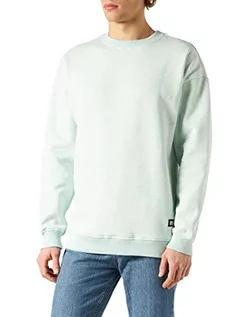 Swetry męskie - Urban Classics Męska bluza Basic Melange Crew, sweter o wyglądzie melanżu, dla mężczyzn, w 2 kolorach, rozmiary S - XXL, Aqua Melange, M - grafika 1