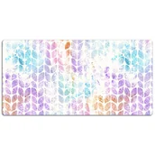 Podkładki na biurko - Mata z nadrukiem na biurko Liść Brokatowy 120x60 cm, Dywanomat - miniaturka - grafika 1