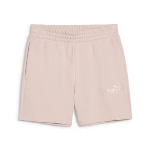 Damskie szorty z wysokim stanem i małym logo No.1 ESS 5'' PUMA Rose Quartz Pink - Spodnie sportowe damskie - miniaturka - grafika 1