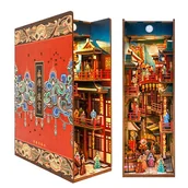 Zabawki kreatywne - Składany Drewniany Model LED - Book Nook Bankiet Dynastii Tang - miniaturka - grafika 1