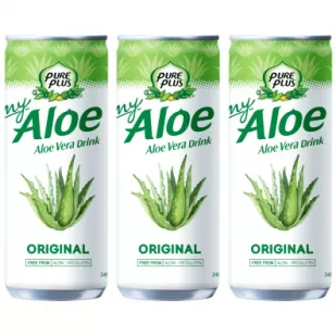 Pure Plus Napój z aloesem Aloe Vera Drink Original zestaw 3 x 240 ml - Soki i napoje niegazowane - miniaturka - grafika 1