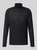 Koszulki męskie - Bluzka z długim rękawem o kroju regular fit z zamkiem błyskawicznym model ‘Tech’ - miniaturka - grafika 1