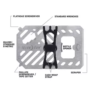 Nite Ize - FinancialTool Multi Tool Wallet - Stalowy - FMT2-11-R7 - Multitools - miniaturka - grafika 2