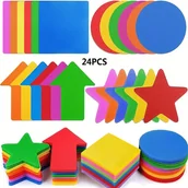 Inne - 24 znaczniki do dywanów do siedzenia: 4-calowe magiczne znaczniki punktowe dla uczniów, nauczycieli, dystansu społecznego i dekoracji klas - miniaturka - grafika 1