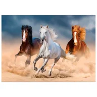 Zabawki kreatywne - Mozaika diamentowa, haft 30x40 Konie v4 Flamingo line - miniaturka - grafika 1