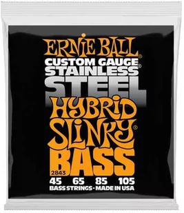 Ernie Ball Stainless Steel Bass Guitar Strings 2843 - Struny gitarowe  - miniaturka - grafika 1