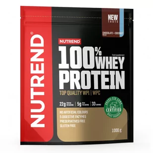 Nutrend 100% Whey Protein New 1000 g czekoladowo kokosowy - Odżywki białkowe - miniaturka - grafika 1