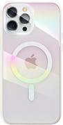 Etui i futerały do telefonów - Kingxbar Nebula Series etui pokrowiec do iPhone 13 Pro kolorowa gradientowa obudowa tęczowy biały - miniaturka - grafika 1