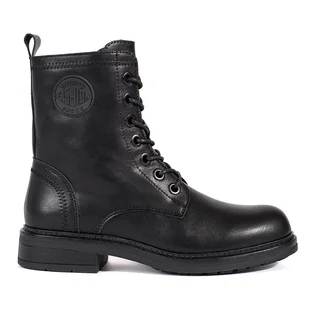 Czarne workery damskie ze skóry naturalnej Sergio Leone - Botki damskie - miniaturka - grafika 1