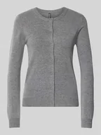 Swetry damskie - Kurtka o kroju slim fit z dzianiny z mieszanki wiskozy model ‘NORA’ - miniaturka - grafika 1