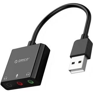 A+ ORICO KARTA DŹWIĘKOWA ZEWNĘTRZNA USB-A 3 PORTY BK-BP - Czytniki kart pamięci - miniaturka - grafika 1