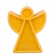 Świece - Świeca z wosku pszczelego nowoczesny anioł - miniaturka - grafika 1
