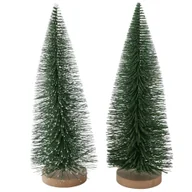 Choinki - 2-częściowy zestaw stojaków dekoracyjnych Tarvo H32cm zielona jodła choinka adwentowa X-Mas - miniaturka - grafika 1