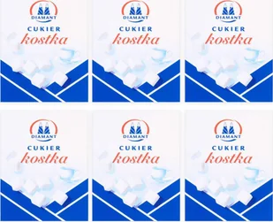 Diamant Diamant Cukier kostka 500 g x 6 sztuk - Cukier i słodziki - miniaturka - grafika 1