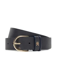 Paski - Pasek Damski Tommy Hilfiger Essential Effortless 3.5 AW0AW17757 Granatowy - miniaturka - grafika 1