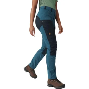 Fjällräven Damskie spodnie Abisko Midsummer Zip Off W, indygo/ciemnoniebieskie, 42 - Spodnie rowerowe - miniaturka - grafika 1