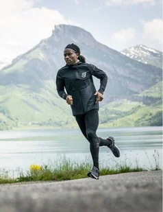COMPRESSPORT kompresyjne legginsy do biegania męskie UNDER CONTROL TIGHTS czarne - Spodnie sportowe męskie - miniaturka - grafika 5