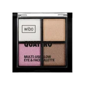 Cienie do powiek - WIBO Quattro Wielozadaniowa Paleta Rozświetlająca - miniaturka - grafika 1