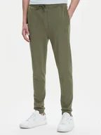 Spodnie sportowe męskie - BOSS Spodnie dresowe Sestart 50509303 Zielony Regular Fit - miniaturka - grafika 1